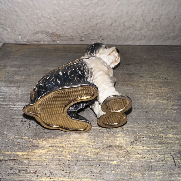 Old English Sheepdog Enamel Hinged Trinket Box - Picture 5 of 6